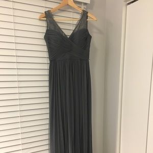 Bhldn Fleur Dress - size 2 - Pewter (dark gray)